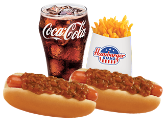Media for Combo #10 Two Chili Dogs, medium fries & small drink