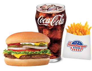 Media for Combo #7 Deluxe Cheeseburger, medium fries & small drink