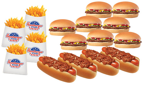 Crowd Pleaser #16 - Eight Hamburgers, Four Chili Dogs, and Four Small Fries