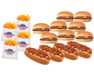 Media for Crowd Pleaser #16 - Eight Hamburgers, Four Chili Dogs, and Four Small Fries