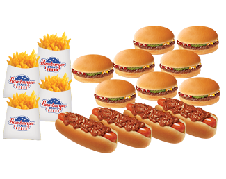 Media for #16 Crowd Pleaser: 8 Hamburgers, 4 Chili Dogs & 4 Regular Fries