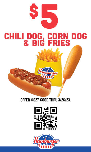 $5 Chili Dog, Corn Dog & Big Fries Coupon #827