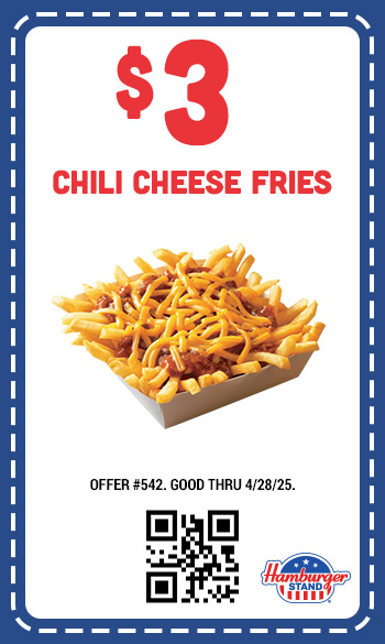 $3 - Chili Cheese Fries Coupon $3 - Chili Cheese Fries Coupon