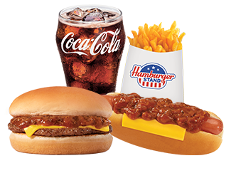 Media for Combo #13 Chili Cheeseburger & Chili Cheese Dog, medium fries & small drink