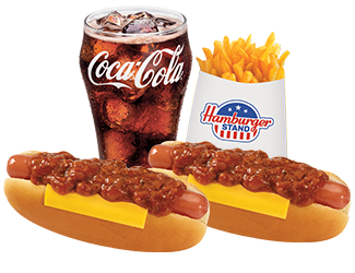 Media for Combo #2 Two Chili Cheese Dogs, medium fries & small drink